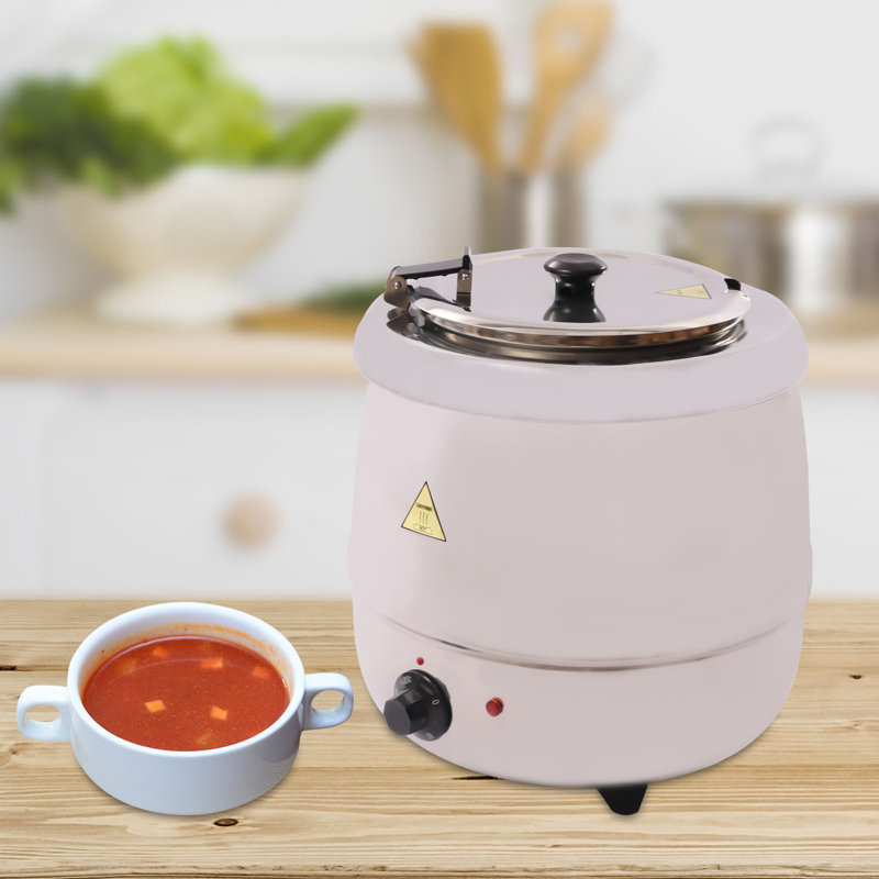 DALELEE 400W Commercial Soup Warmer 2.64GAL Round Pot Countertop Steam Soup Kettle 110V Wayfair Canada